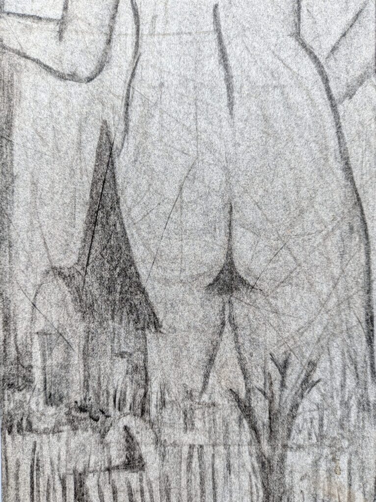 Ass rising above horizon